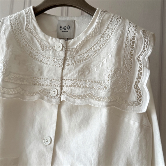 Sea New York MARIE Embroidery Jacket, Hvid